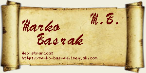 Marko Basrak vizit kartica